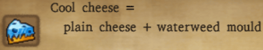 Cold Cheese Alchemy Recipe